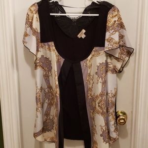 One World, Size 1X Top.